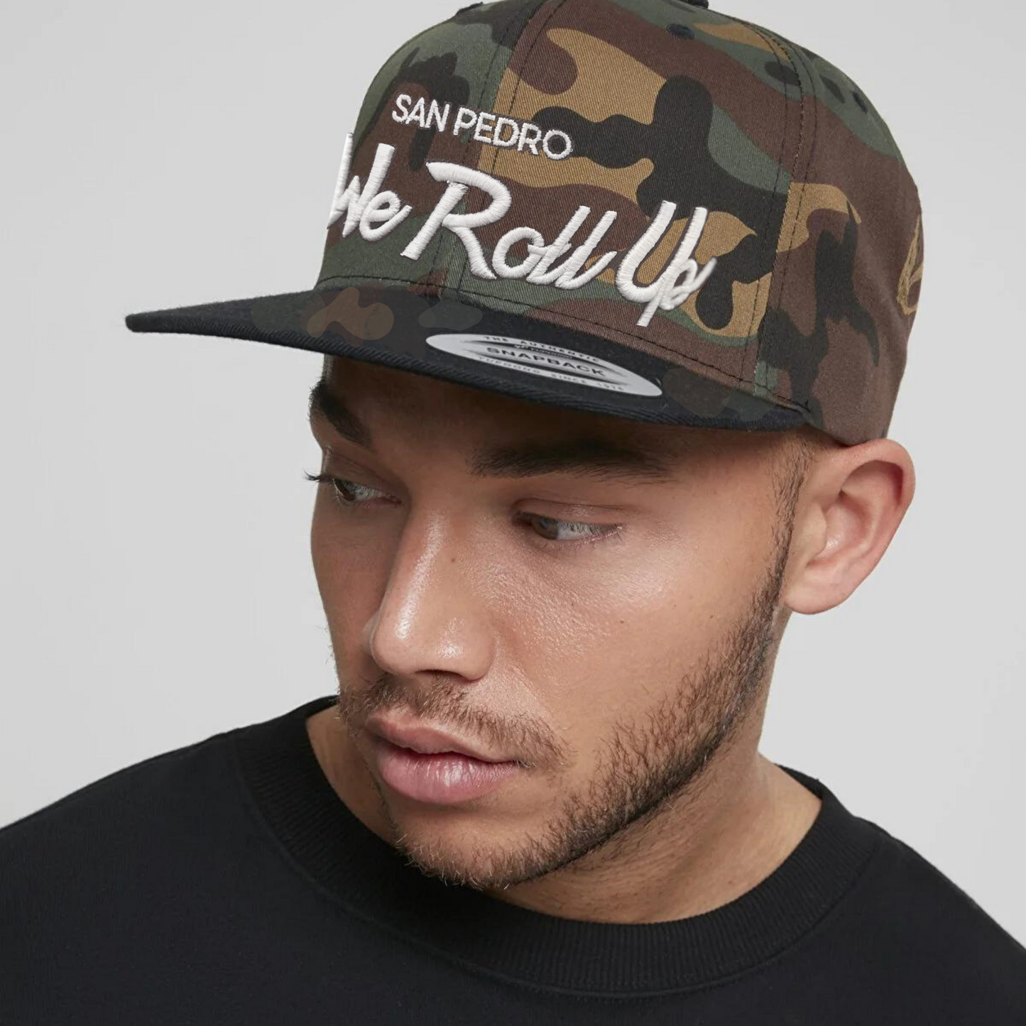 We Roll Up Script Hat - Los Angeles - Camo