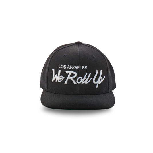 We Roll Up Script Hat - Los Angeles - Black