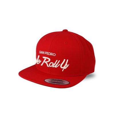 We Roll Up Script Hat - Los Angeles - Red