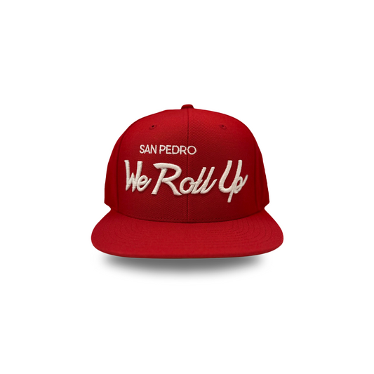 We Roll Up Script Hat - Los Angeles - Red