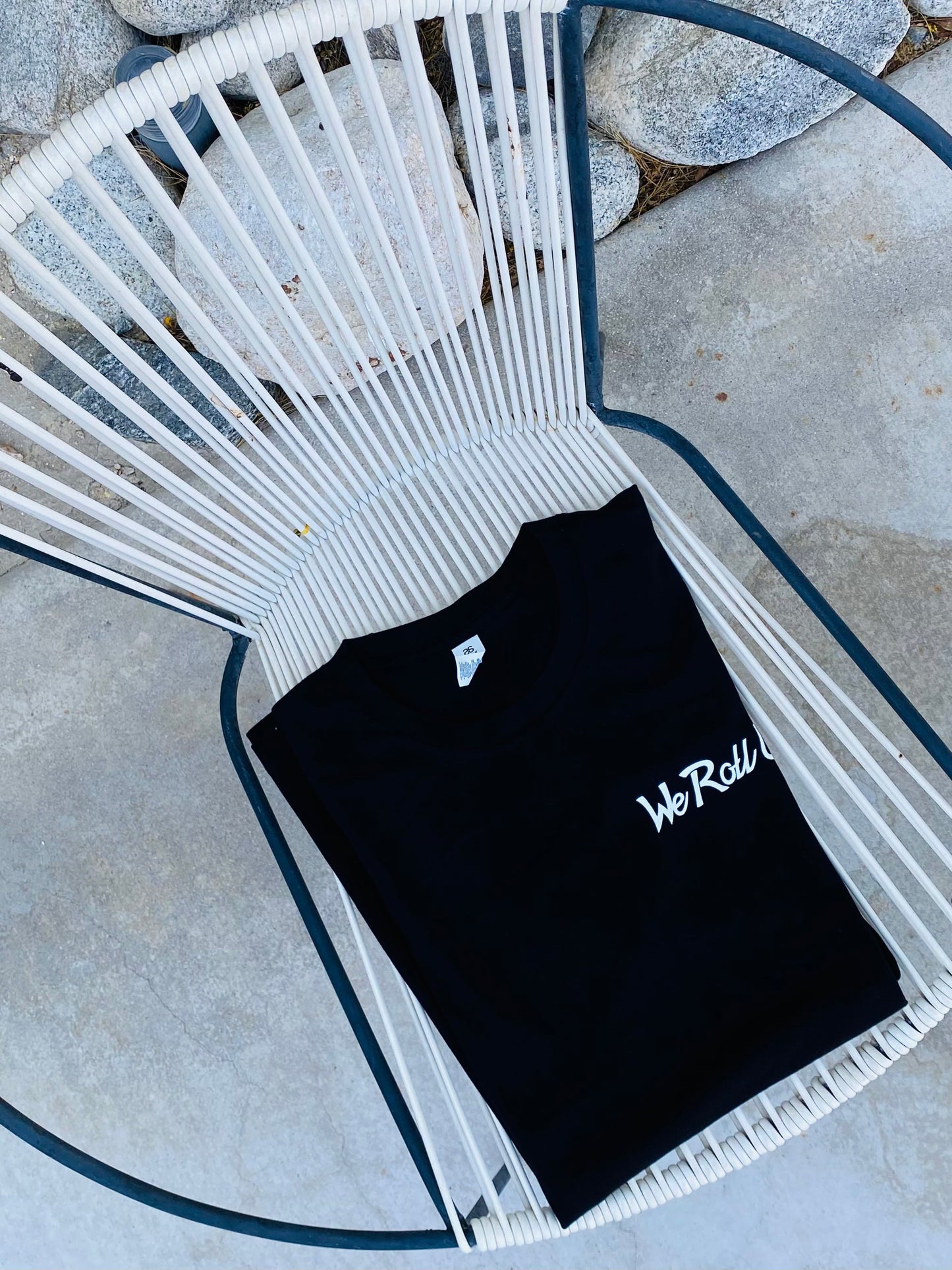 We Roll Up Script - Everyday Tee I Black