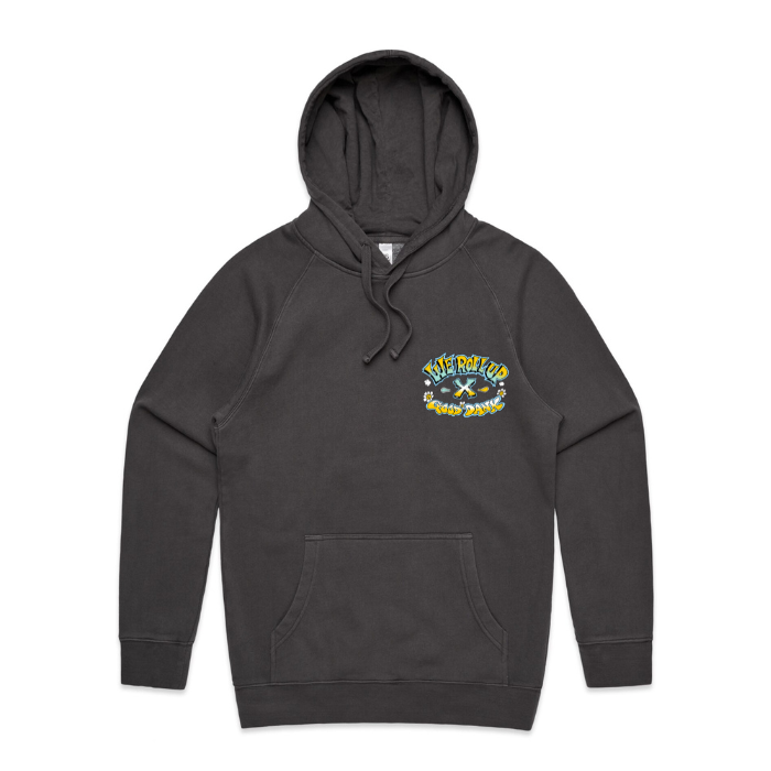 Black Hoodie We Roll Up x Good Dank Co.